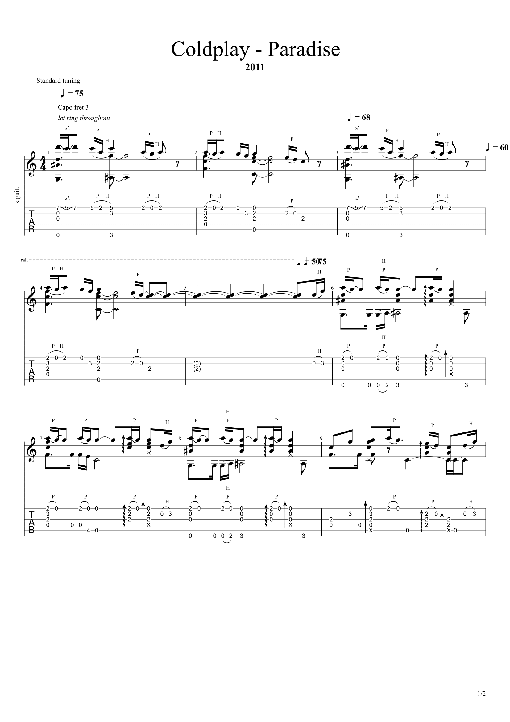 Топ 5 песен 2011-х - 2. Coldplay - Paradise